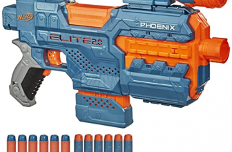 Elite 2 Phoenix CS 6 motorisierter Blaster 12 Nerf Darts 6 Dart Clip Magazin Fernrohr Tactical R