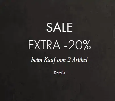 Guess Sale: Bis zu 50% Rabatt + 20 % Extra Rabatt beim Kauf von 2 Artikel + 5 % extra