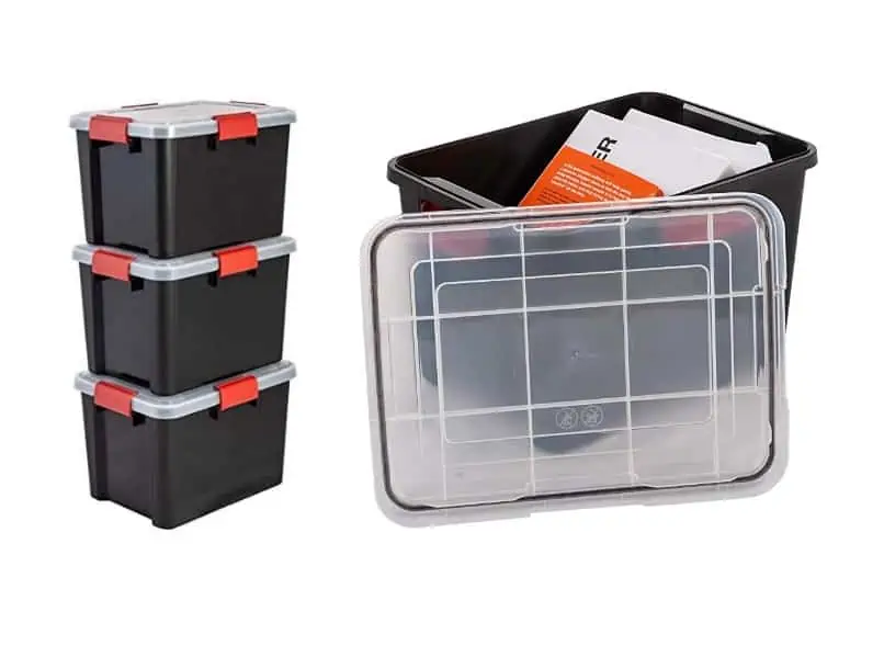 3er-Set Iris Ohyama luftdichte Aufbewahrungsboxen (20 Liter) für 15,99 € [Prime] statt 56,11 €