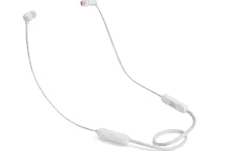 JBL Tune110BT In Ear Bluetooth Kopfhörer in Weiss – Kabellose Ohrhörer mit integriertem Mikrofon – Mu