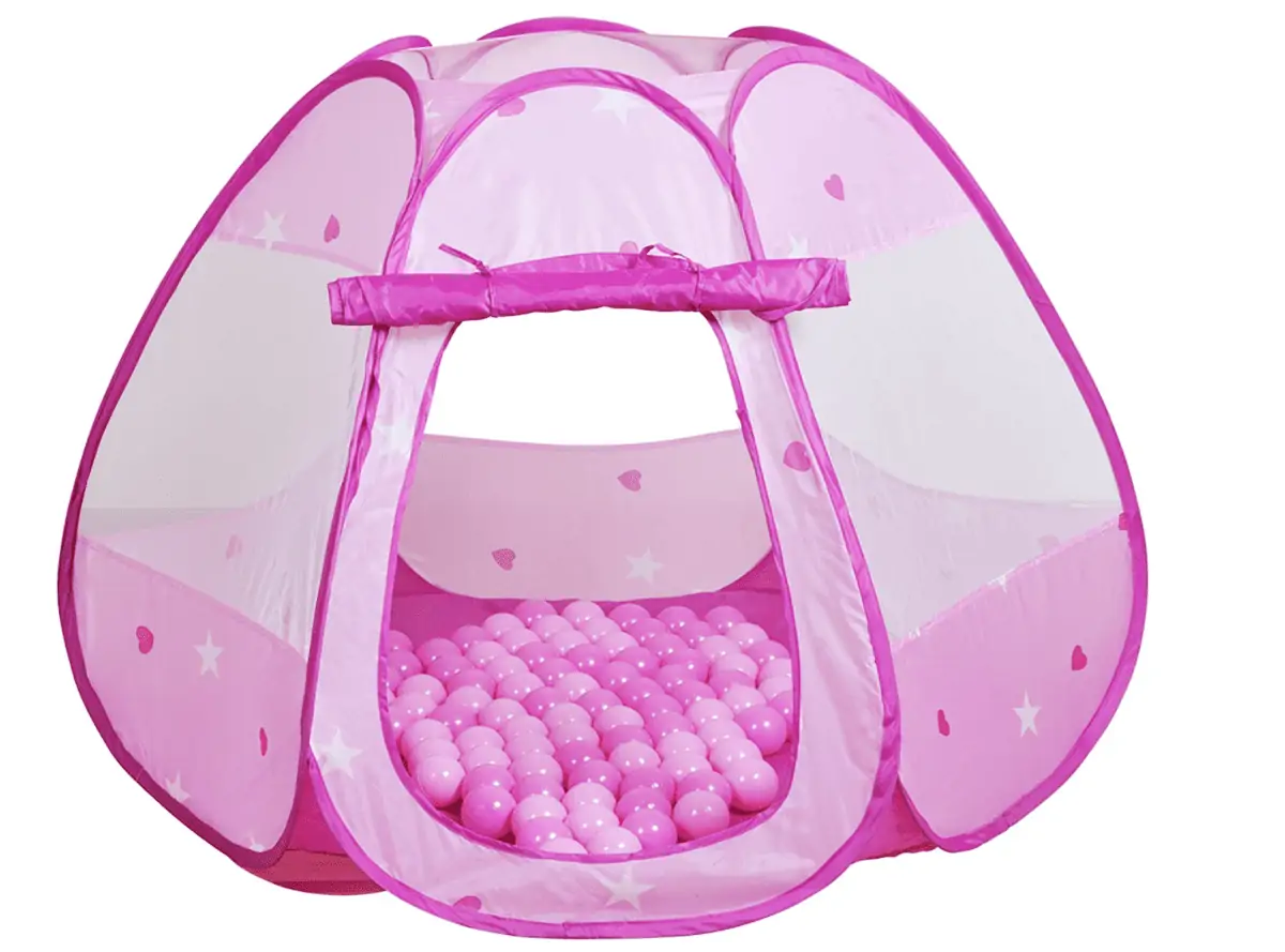 Knorrtoys 55325 – Spielzelt Bella inkl. 100 Spielbälle für 21,30 € inkl.  Prime-Versand (statt 39,90 €)