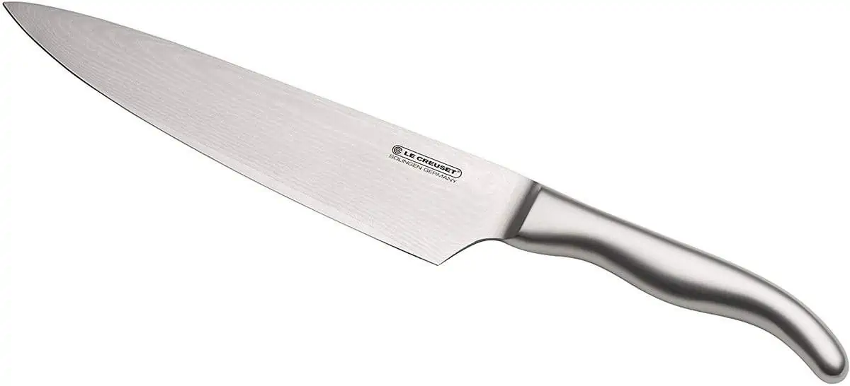 Le Creuset Kochmesser (20 cm, 18/8 Damaststahlklinge mit glattem Schliff) für 79,70 € inkl. Versand statt 112,55 €