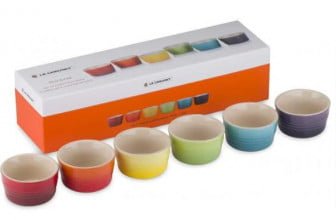 Le Creuset Mini Foermchen Set 6 teilig Rund Je 100 ml Steinzeug Regenbogen – Dealclub.de