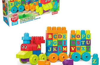 MEGA Bloks DXH35 ABC Lernzug zum Spielen und LernenSpielzeug ab 1 Jahr  Amazon.de  Spielzeug