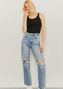 Mid Waist Straight Leg Jeans TALLY WEiJL Online Shop