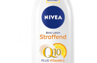 NIVEA Q10 Hautstraffende Body Lotion Vitamin C Koerperlotion fuer straffere Haut und verbesserte El