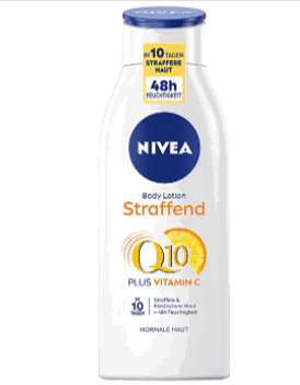 Nivea Q10 Hautstraffende Body Lotion Vitamin C Koerperlotion Fuer Straffere Haut Und Verbesserte El