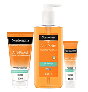 Neutrogena Anti Pickel Set Mit Tägliches Waschgel 200 Ml Tägliche Feuchtigkeitspflege Ölfrei 50