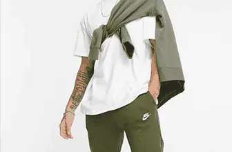 Nike Club – Legere Jogginghose mit Bündchen in Khaki ASOS