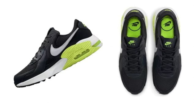 Nike Freizeitschuh Air Max Excee dunkelgrau gruen fluo