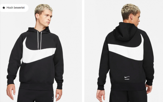 Nike Sportswear Swoosh Tech Fleece Herren Hoodie e1644138889582