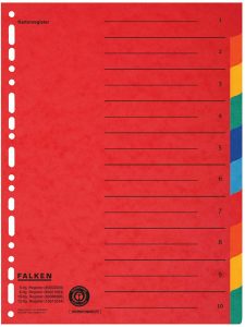 Original Falken Karton Register