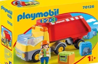 PLAYMOBIL 1.2.3 - 70126 Kipplaster mit Bauarbeiter