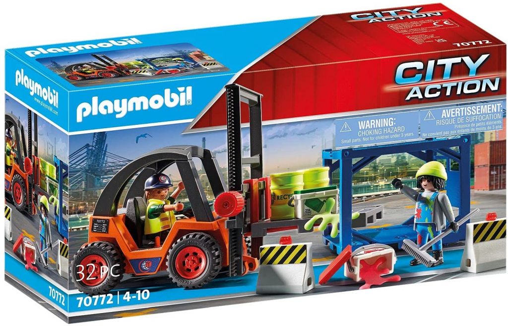 Playmobil City Action 70772 Gabelstapler Mit Fracht 