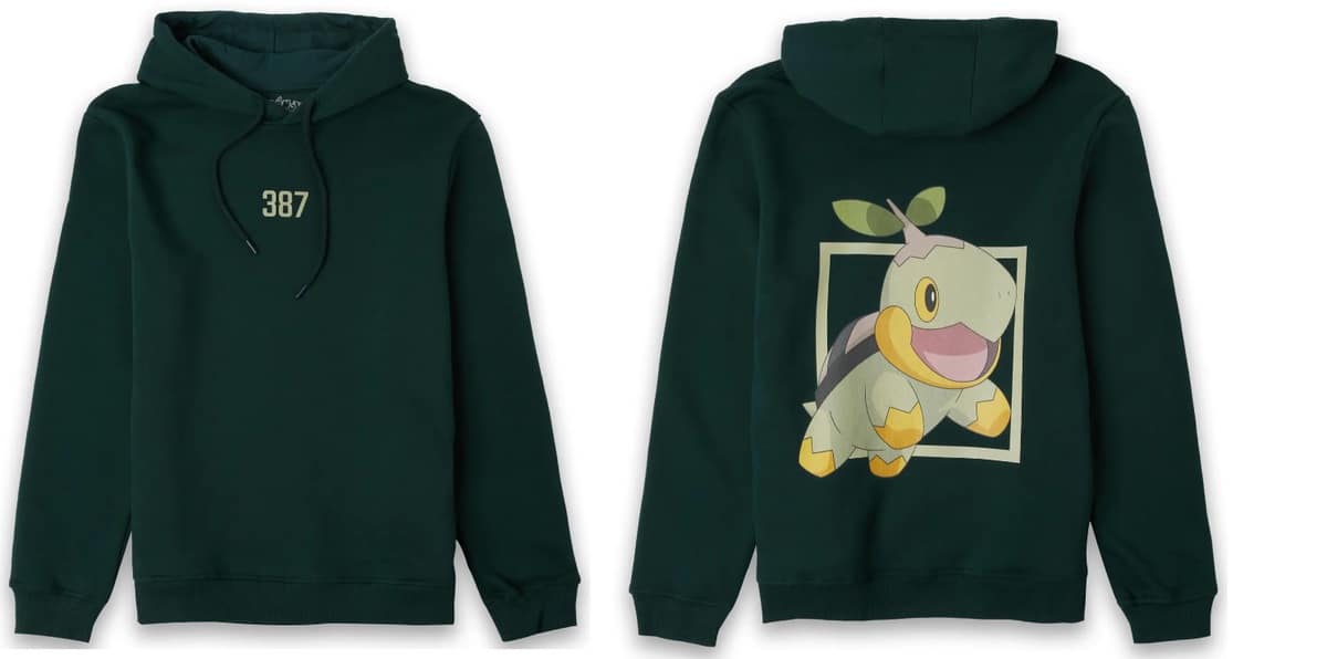 Pokemon Turtwig Unisex Hoodie Gruen