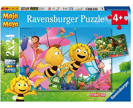 Ravensburger Kinderpuzzle 09093 Die kleine Biene Maja Puzzle fuer Kinder ab 4 Jahren Biene Maja