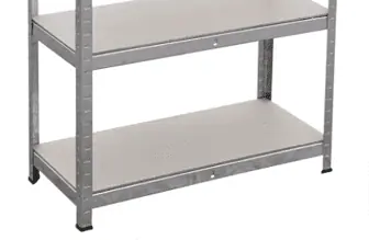 Schwerlastregal 75 cm lang Silberfarben