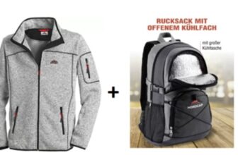 Stubai Strick Fleecejacke gratis Nordcap Rucksack