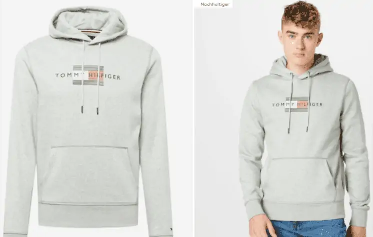 Tommy Hilfiger Herren Hoodie Kapuzenpullover (XS-XL) grau für 37,45 € inkl. Versand