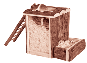 Trixie 62001 Natural Living Spiel Und Buddelturm 20 × 20 × 16 Cm Amazon.de Haustier