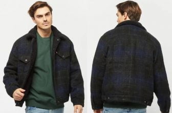 VTG FIT SHERPA TRUCKER OVERSIZE NIGHTWATCH PLAID