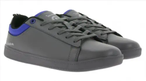 Vespa Herren Low Top Turnschuhe Echtleder Sneaker Festival Grau/Blau (Gr. 40 bis 45) für 29,99 € inkl. Versand