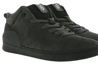 Vespa Herren Mid Top Schuhe Sneaker Boots mit Echtleder Turbo Dunkelgrau