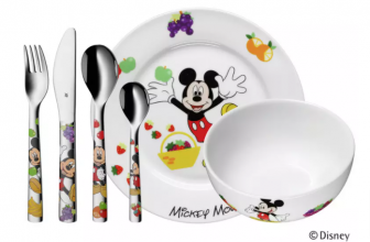 WMF Kinderbesteck Set 7 teilig Mickey Mouse e1645988337161