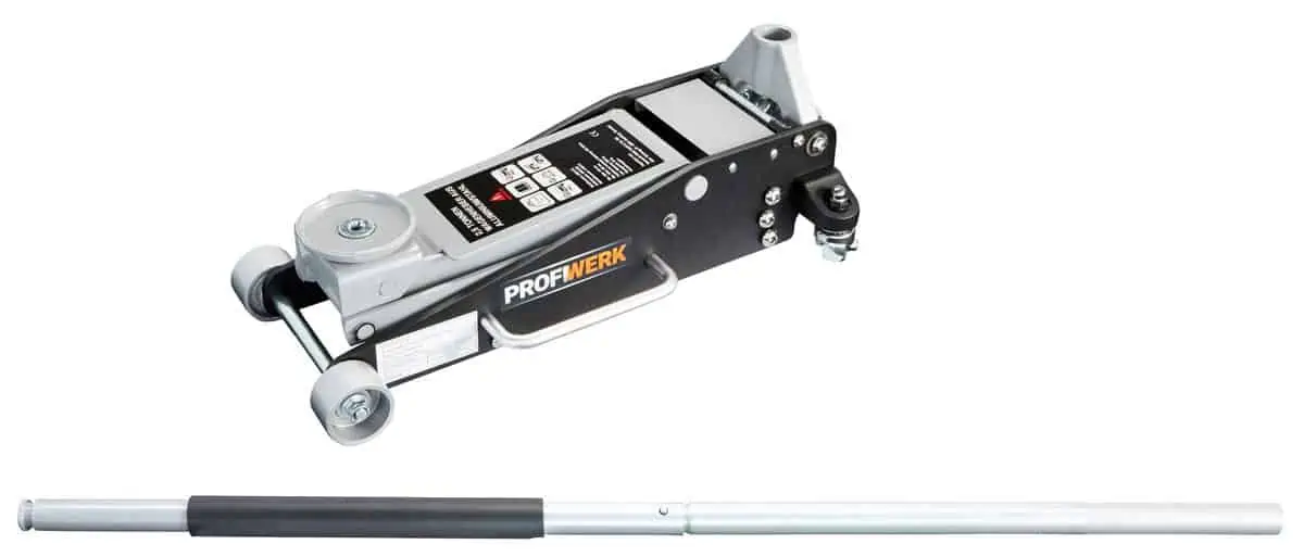 Profiwerk Rangierwagenheber (max. Hubhöhe: 46,5 cm, mit 2,5 Tonnen Tragfähigkeit) für 73,94 € inkl. Versand statt 100,00 €