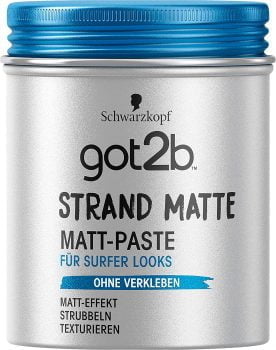 got2b Schwarzkopf Strandmatte Haarstyling Paste Surfer Look e1645111402687