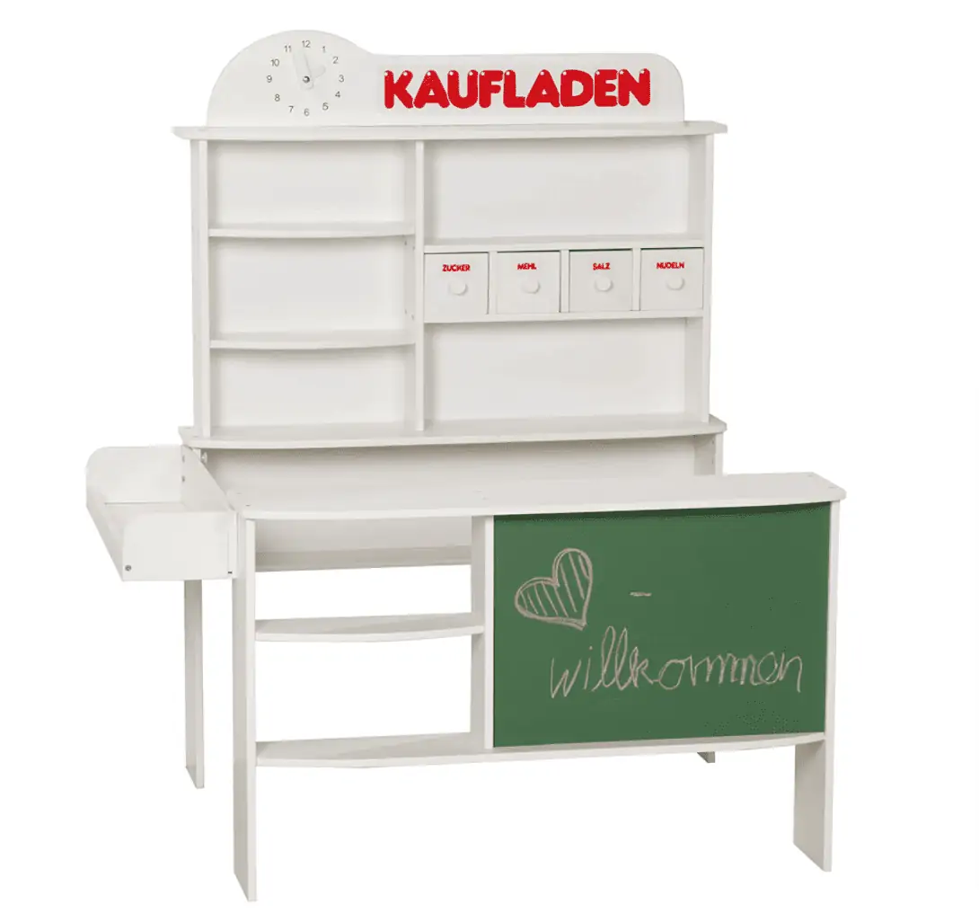 roba Kaufladen, Kinder Kaufmannsladen, Holz weiß für 54,23 € inkl. Prime-Versand (statt 97,48 €)