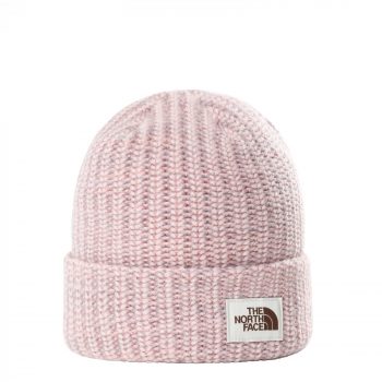 the north face women s salty bae beanie peach pink rose tan twilight mauve