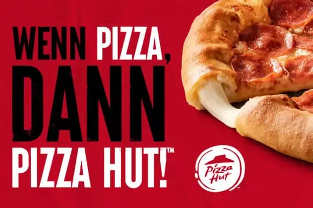 2 für 1 Pizza-Angebot auf alle Teigsorten und Beläge bei Pizza Hut für 0,70 €