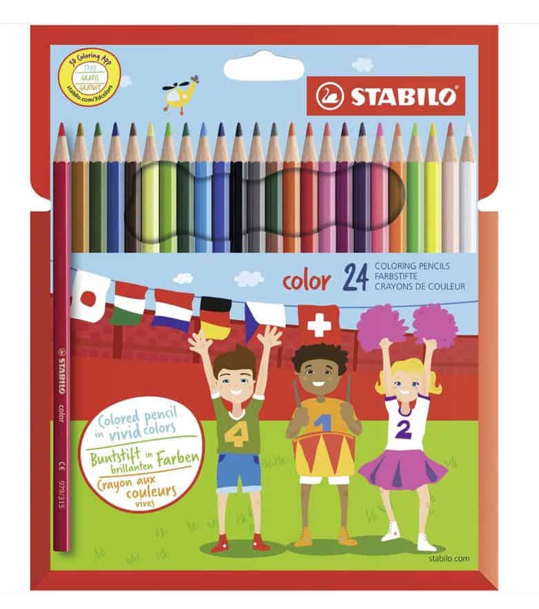 24Er Pack Stabilo Color Buntstifte - Mit 24 Verschiedenen Farben Inkl. 4 Neonfarben