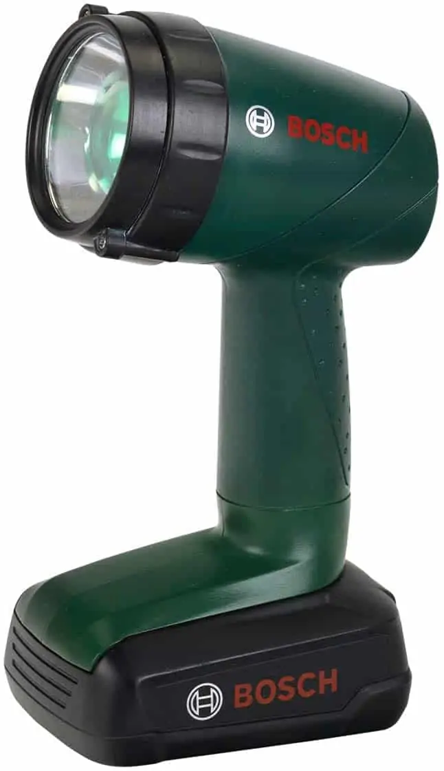Theo Klein 8448 Bosch Akku-Lampe (Batteriebetriebene Lampe um 90 Grad drehbar, 4 Lichtfarben) für 5,04 € [Prime]