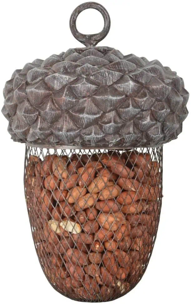 Esschert Design Futterstelle Eichel aus Polyresin und Metall (14,0 x 14,0 x 22,2 cm) für 7,24 € [Prime] statt 11,19 €