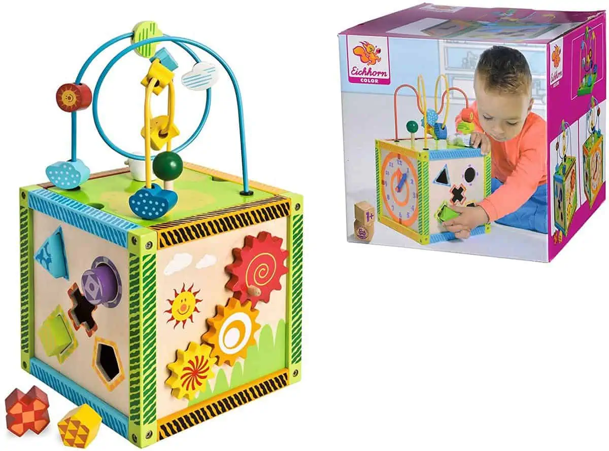 Eichhorn – 5in1 Spielcenter (bunter Motorikwürfel) für 15,93 € inkl. Prime-Versand (statt 24,94 €)