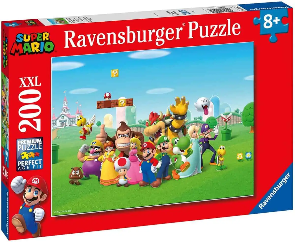 Ravensburger Kinderpuzzle – 12993 Super Mario Abenteuer (200 Teile, XXL Format) für 6,79 € [Prime] statt 9,98 €
