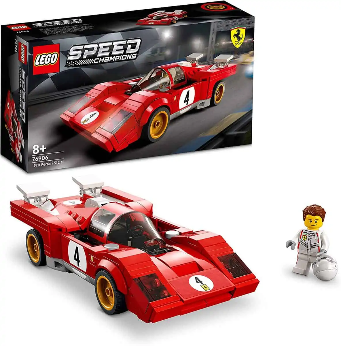 LEGO 76906 Speed Champions 1970 Ferrari 512 M (Bausatz für Modellauto) für 15,12 € inkl. Prime-Versand (statt 19,71 €)