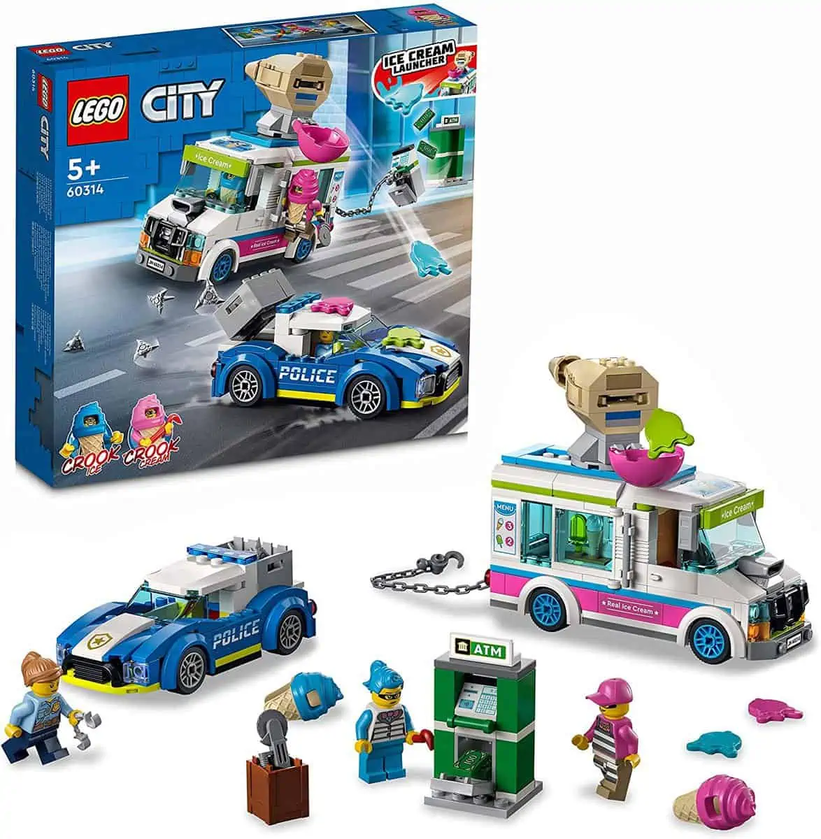 LEGO (60314) Eiswagen-Verfolgungsjagd für 15,57 € [Prime] statt 22,56 €