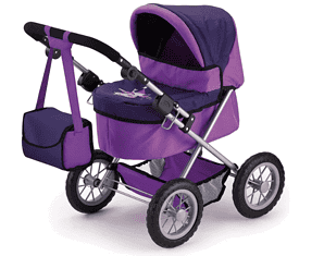 Bayer Design 13012Aa Puppenwagen Trendy Hoehenverstellbar Zusammenklappbar Mit Tasche Motiv Fee