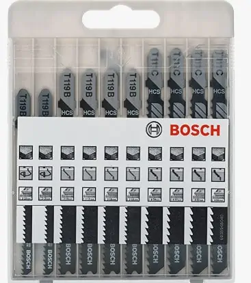 Bosch Professional 10tlg. Stichsägeblatt Set (für Holz)