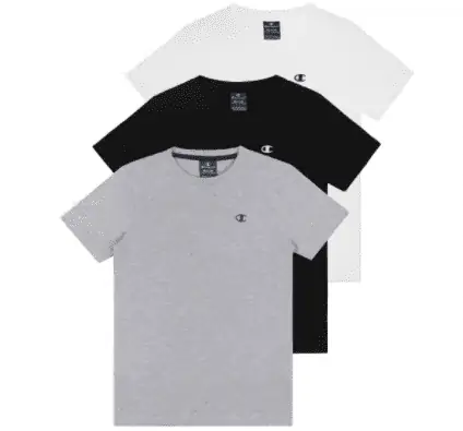 Champion Herren 3er Pack Logo T-Shirts für 26,98 inkl. Versand (statt 38,00 €)