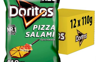 Doritos Pizza Salami Tortilla Nachos mit Pizza Salami Geschmack Herzhafter Snack zum Knabbern aus Mais x g Amazon de Lebensmittel Getränke