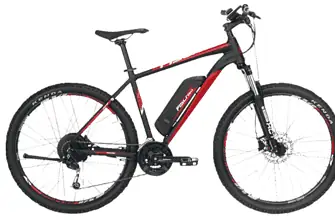 FISCHER EM 1726.1 Mountainbike Laufradgroesse  275 Zoll Unisex Rad 557 Wh Signalschwarz Matt Mou