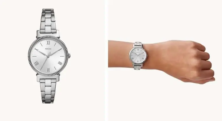 Fossil Damenuhr Daisy Edelstahl für 49,00 € inkl. Versand statt 95,20 €