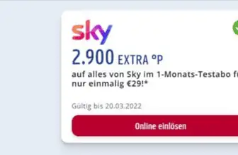 Gratismonat Sky fuer ausgewaehlte Paybackkunden nicht alle