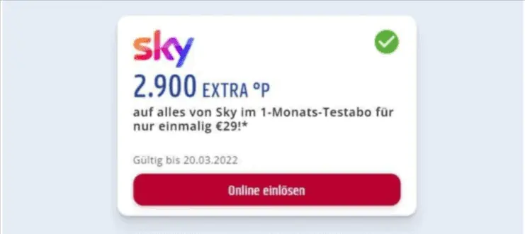 Gratismonat Sky fuer ausgewaehlte Paybackkunden nicht alle