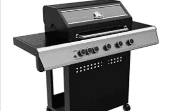 Grillfuerst Gasgrill S530G 5 Brenner Gasgrill Grillwagen mit Sichtscheibe Outdoor Grill mit Seite