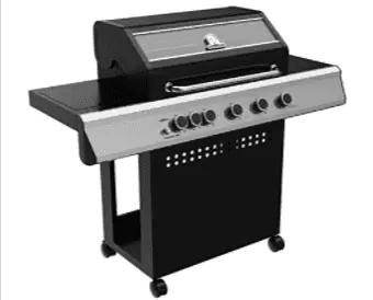 Grillfuerst Gasgrill S530G 5 Brenner Gasgrill Grillwagen mit Sichtscheibe Outdoor Grill mit Seite